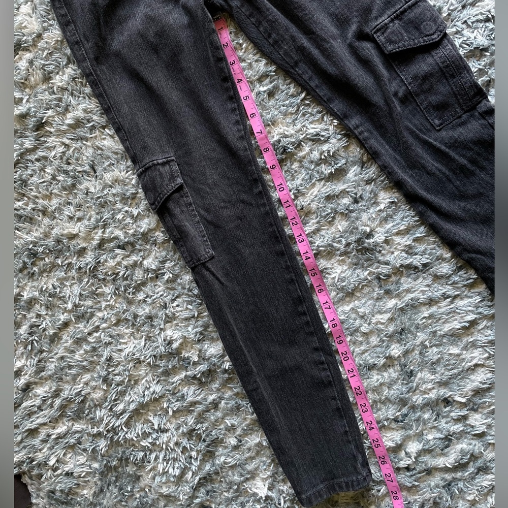 CAbi Jeans Gray Pull On Jeggings Denim Cargo Skinny Jeans - Picture 12 of 13